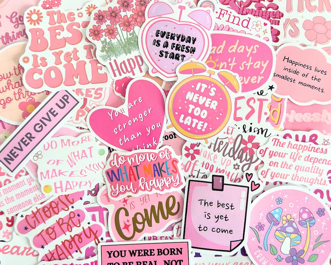50pcs Self Care Positive Affirmation Stickers, Mental Health ...