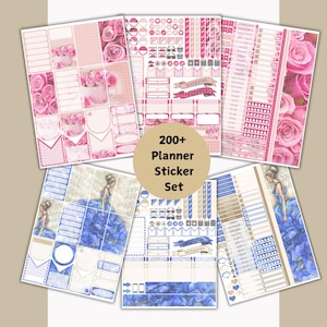 Floral Planner Sticker Set: Monthly Journaling & Scrapbooking