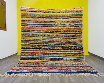 Custom Moroccan Wool Rug – Handcrafted Colorful Beni Ourain Rug