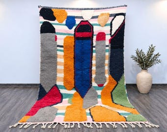 Handmade Pink Berber Rug: Authentic Moroccan Wool Rug