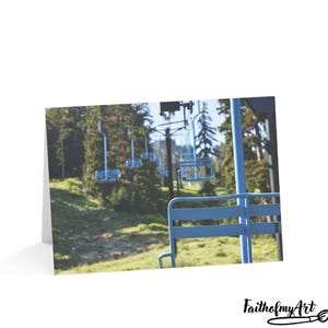 Ski Lift Greeting Cards (1, 10, 30, and 50pcs)