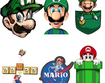 Mario Inspired Cartoon Clipart Bundle
