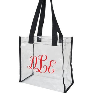  [Pack Of 2] Clear Tote Bags for Work, Beach, Stadium