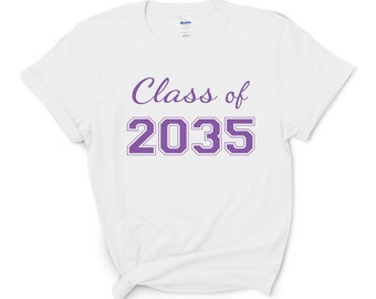 Class of 2036 shirt, handprint tee, kindergarten graduation shirt, preschool 2037, first day of school, last day of school, grow with me t