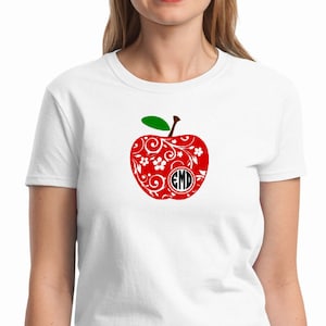 Teacher Shirt Personalized Apple Shirt Teacher Gift Teacher - Etsy