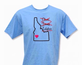 Idaho state shirt, Funny Idahoan tee, Idaho souvenir, hometown shirt, Iowa and Ohio, Idaho native shirt, Idaho momento