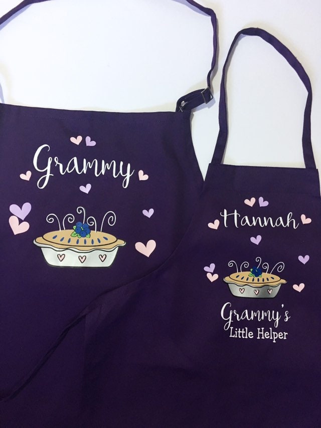 personalized mommy and me aprons