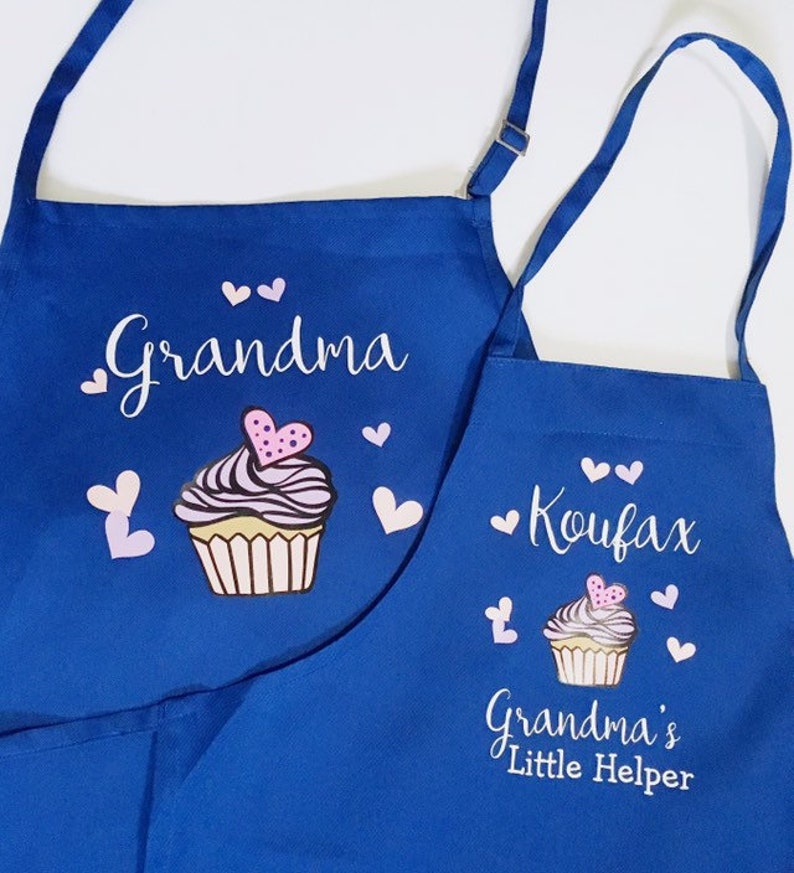 Grandma apron Child matching apron grandchild apron nana Etsy