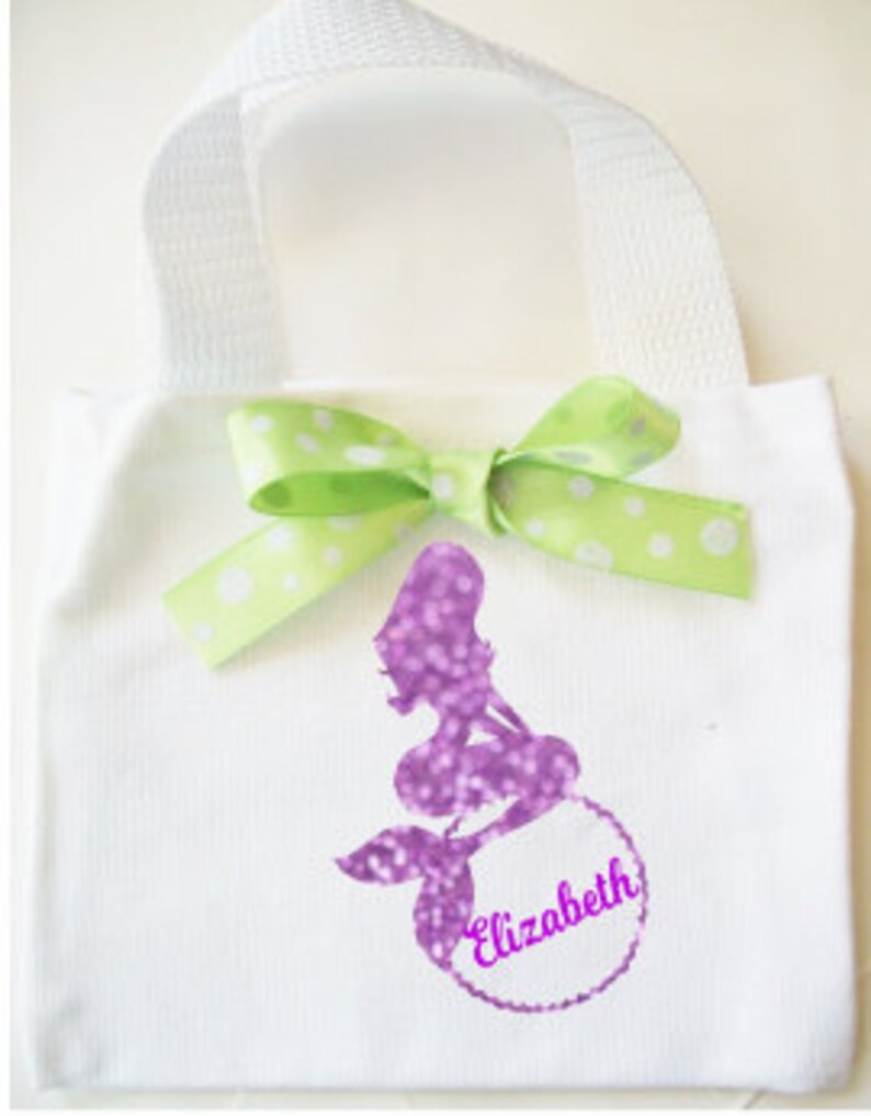 Mermaid purse little girl purse personalized name bag | Etsy