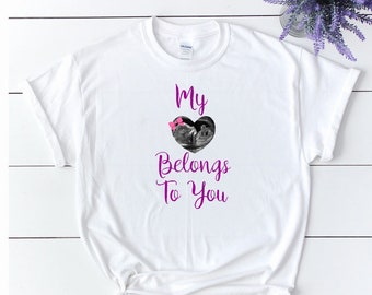 Personalized pregnancy shirt, pregnancy reveal, mom to be, baby ultrasound photo, maternity shirt