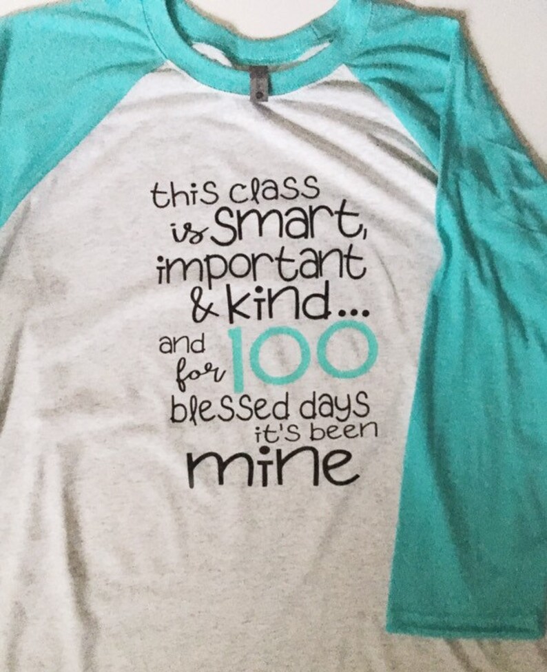 Teacher 100 days of school shirt blessed teacher classroom Etsy