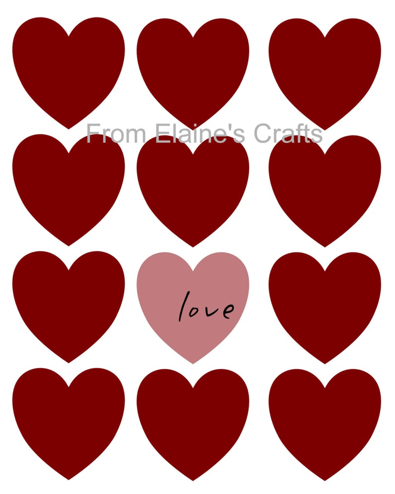 Valentine center printable enjoy indication graphic regarding Printable Valentines Hearts named Valentine middle printable appreciate indication