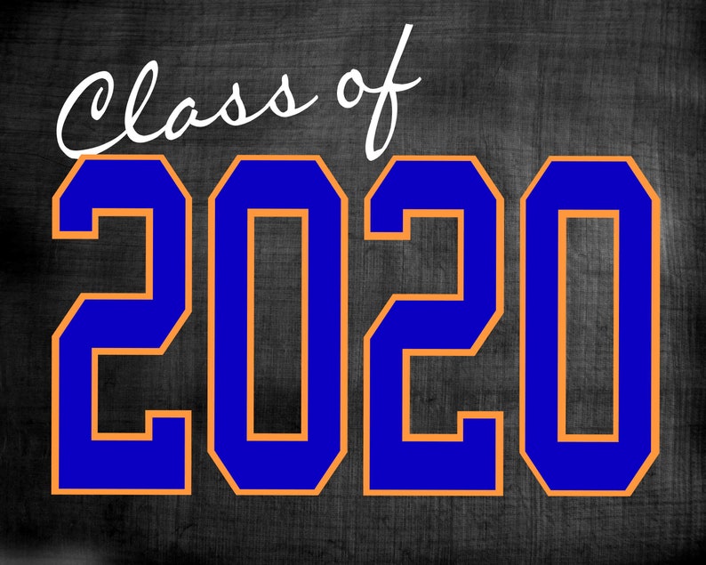 Class of 2021 digital chalkboard printable sign | Etsy