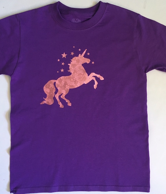 Unicorn shirt girls unicorn tee sparkly unicorn unicorn Etsy