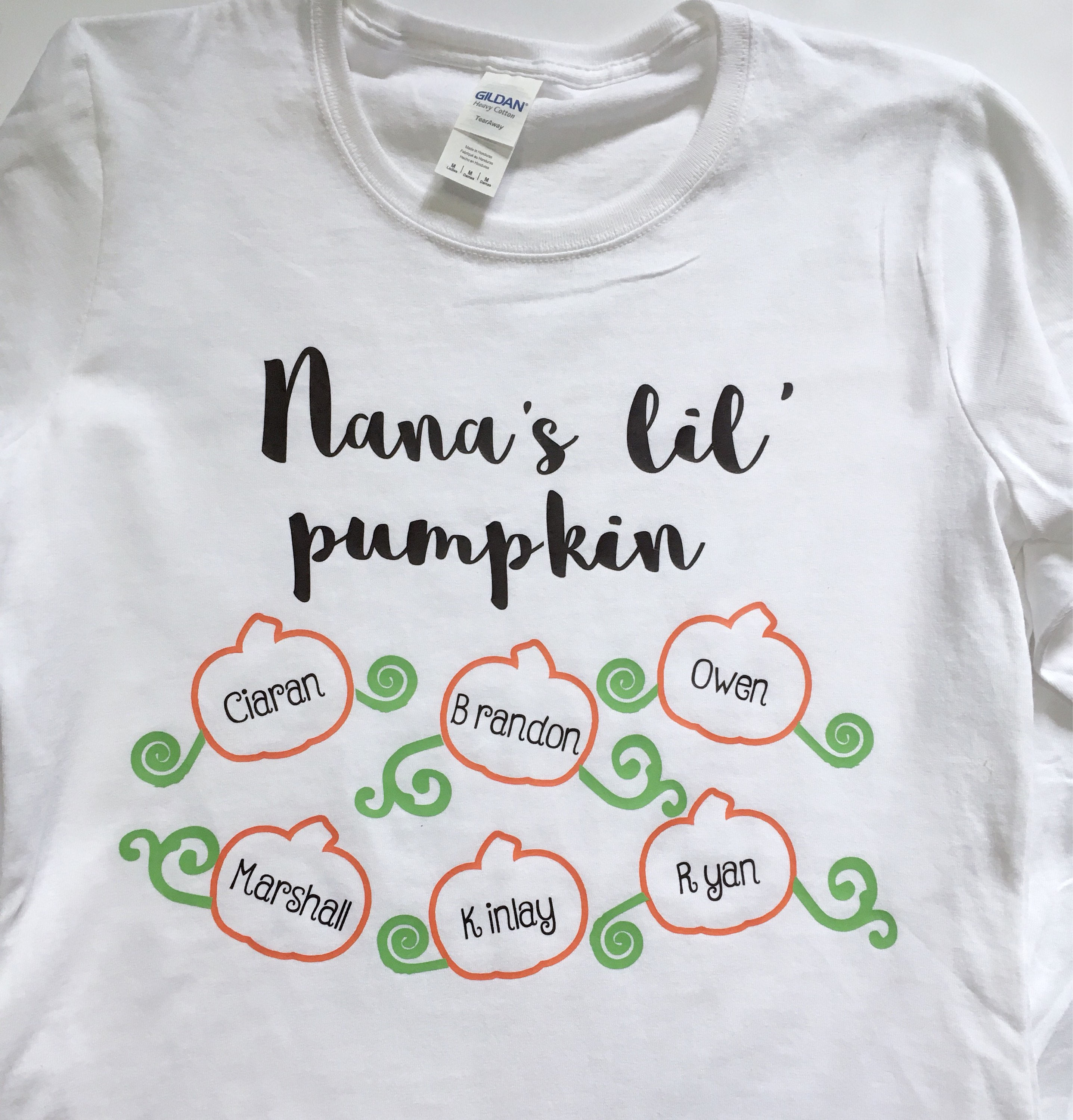 personalized grandma shirts with grandkids names