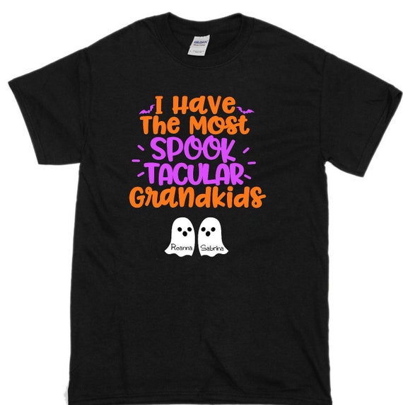 Halloween Grandma Shirt Spooktacular Grandkids Personalized | Etsy