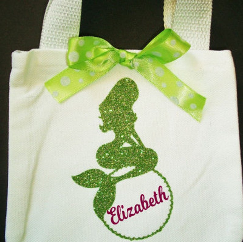 Mermaid Purse Little Girl Purse Personalized Name Bag Etsy