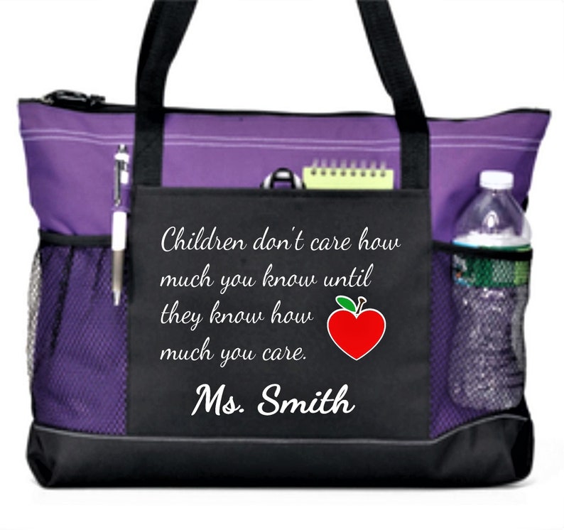 teacher bag with cup holder