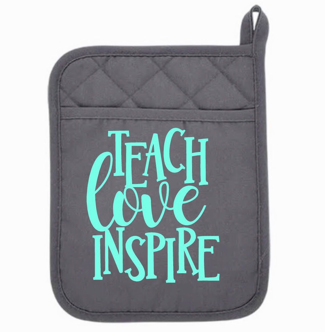 Teacher gift, teacher potholders, thank you gift, pocket potholder