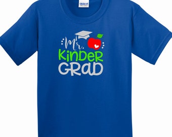 kindergrad T shirt, Kindergarten graduation shirt, Mr. Kindergrad, end of school year shirt, graduation photo prop, graduation gift, boy