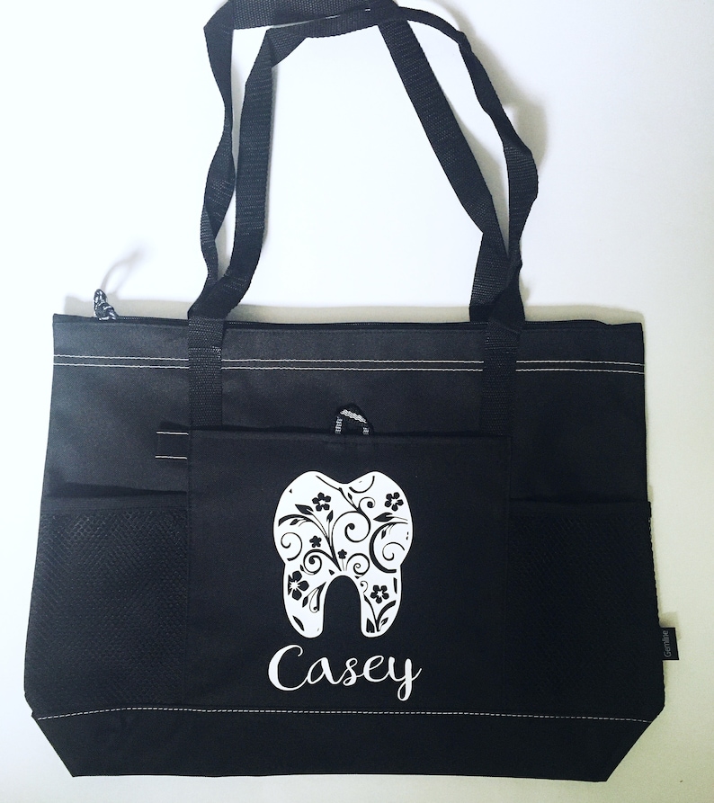 Dental Hygienist Tote Personalized Dental Assistant Bag Etsy
