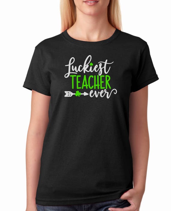 Luckiest Math Teacher Ever Shamrock St Patrick's Day T-Shirt Luckiest Math Teacher Ever Shamrock St Patrick's Day T-Shirt