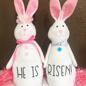 Pesonalized Standing Easter Bunny, 14 in Easter Rabbit, Boy or Girl ...