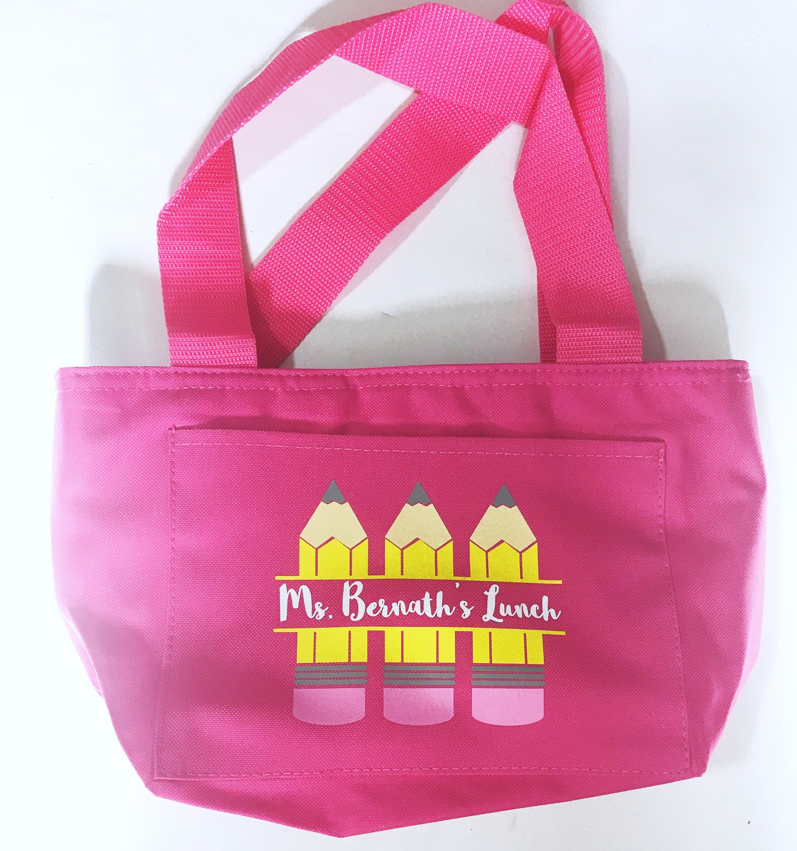 Teacher Lunch Bag Lunch Box Personalized Lunch Bag Zippered Etsy