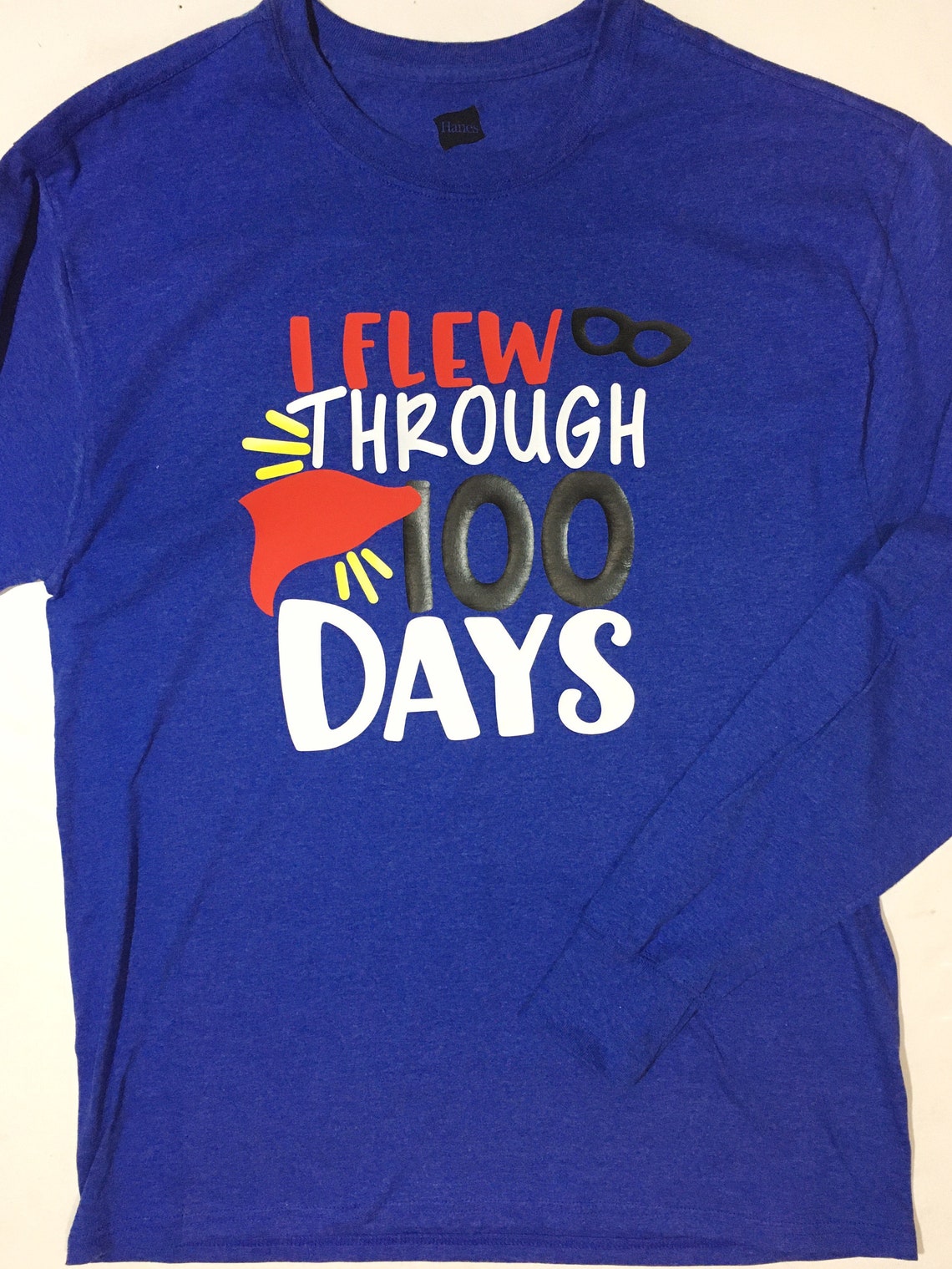 Boys 100th day of school Tshirt I flew through 100 days Etsy