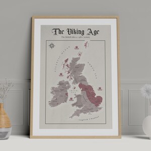 Mapa Vintage para Colecionadores - Mapa da Era Viking