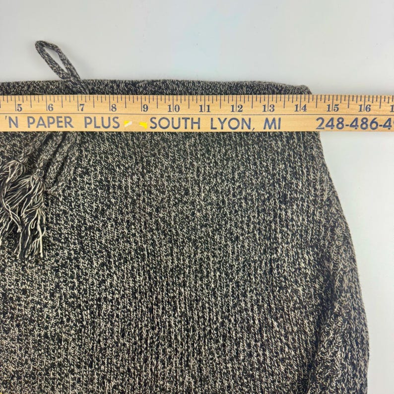 Vintage Urban Outfitters Ecote Marled Knit Chevron Mini Skirt Green Medium y2k image 12
