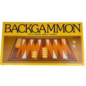 Juego de mesa de backgammon clásico de 1981, Western Publishing Company, 4832-22, completo.