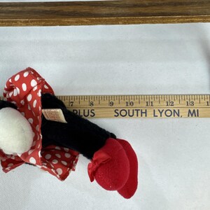 Vintage Applause Minnie Mouse Plush Red Polka Dot Dress Stuffed Toy 12 inch 2375 image 6