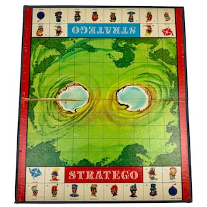 Vintage 1961 Stratego Board Game Replacement Board Milton Bradley 4916-X
