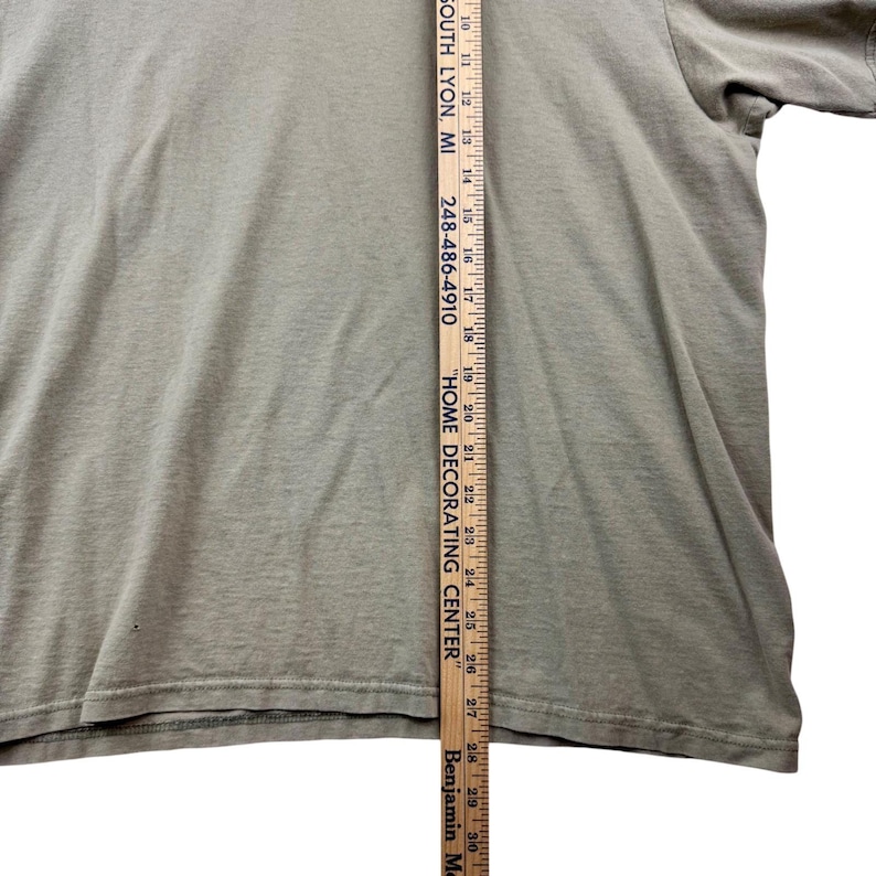 Vintage Nike Made in USA T-Shirt Mens Large Olive Green Embroidered Swoosh 90s image 6