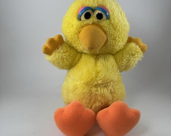 Hasbro Softies 1983 Sesame Street Baby Big Bird Plush