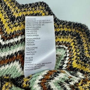 Vintage Urban Outfitters Ecote Marled Knit Chevron Mini Skirt Green Medium y2k image 8