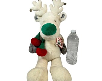 Vintage Applause Snobell Reindeer Plush Christmas 15 Inch Jingle Bells NWT 21667