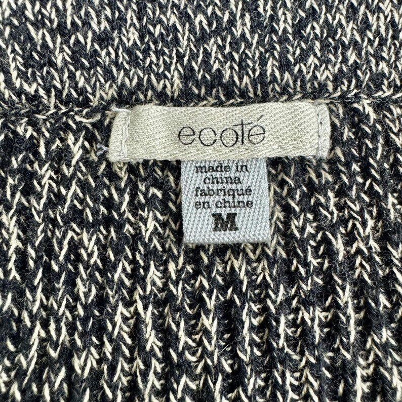 Vintage Urban Outfitters Ecote Marled Knit Chevron Mini Skirt Green Medium y2k image 6