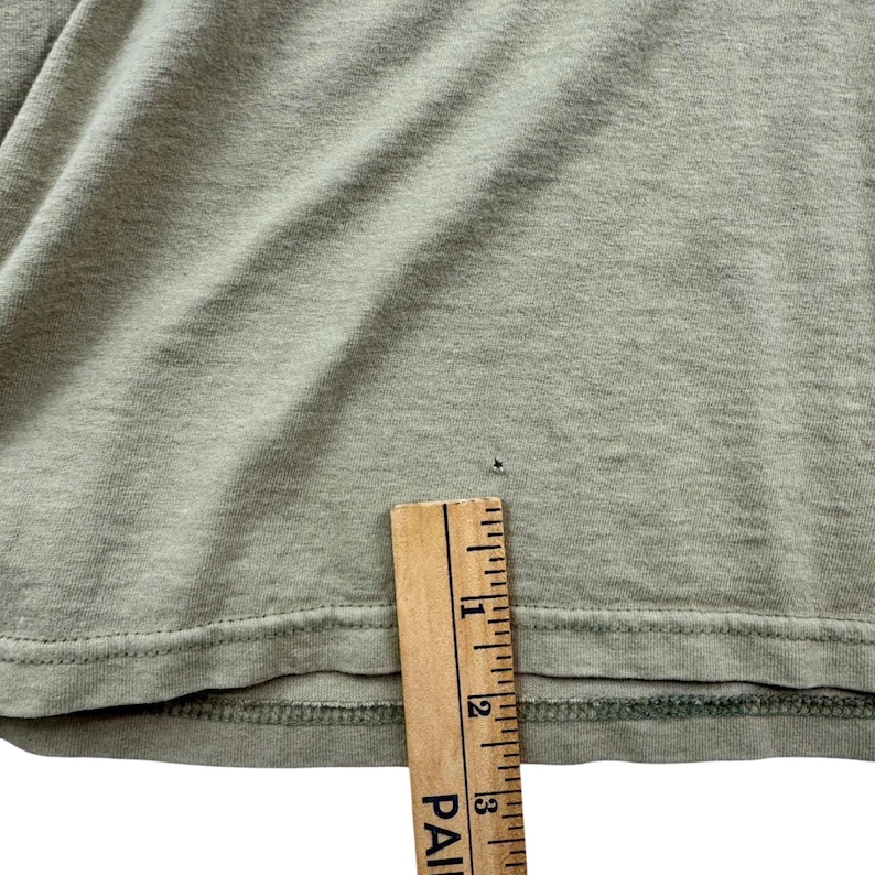 Vintage Nike Made in USA T-Shirt Mens Large Olive Green Embroidered Swoosh 90s image 8