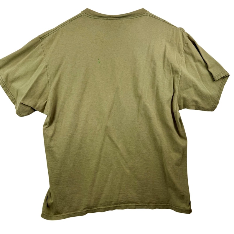 Vintage Nike Made in USA T-Shirt Mens Large Olive Green Embroidered Swoosh 90s image 5