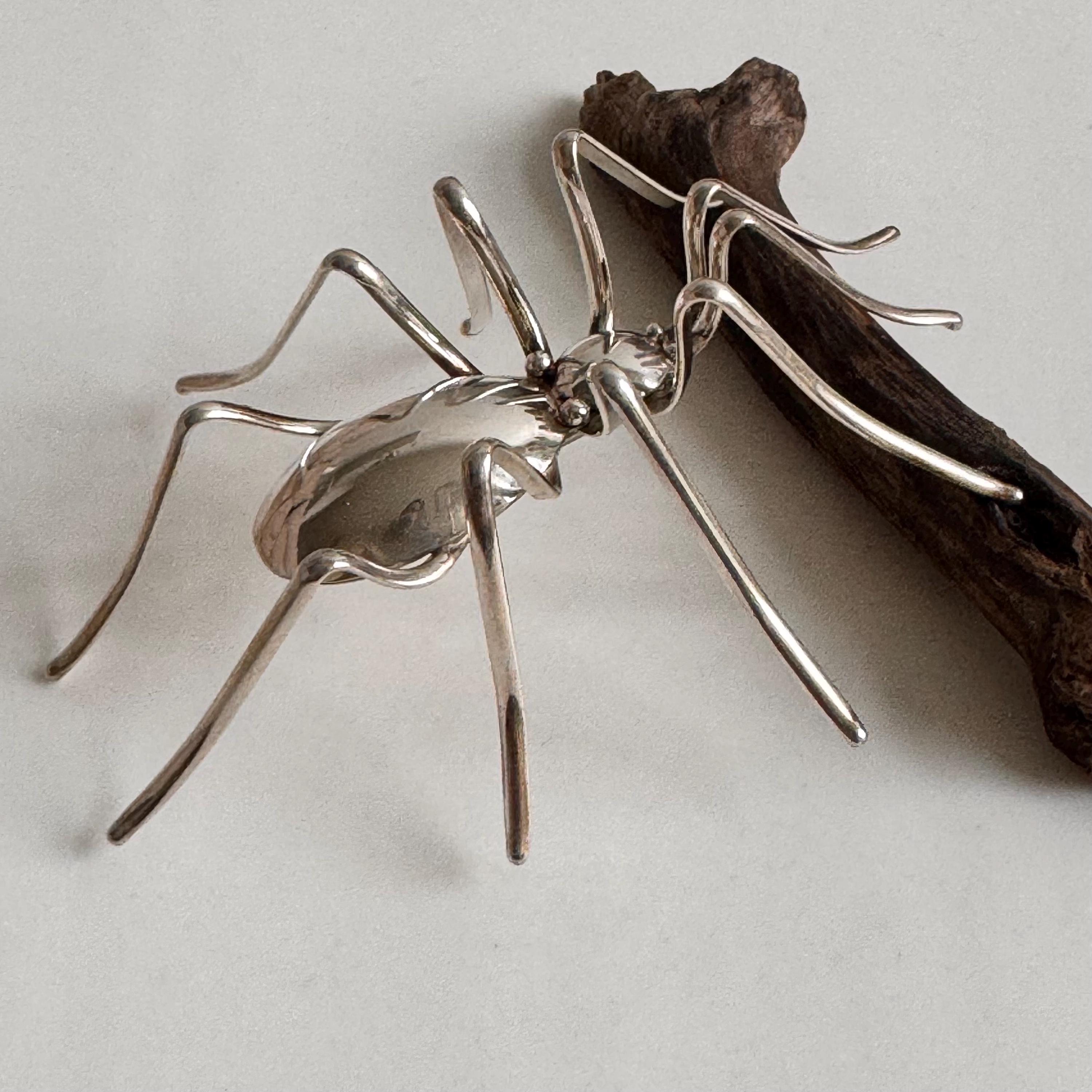 Navajo Artist Effie Spencer's Gigantic Sterling Silver Spider