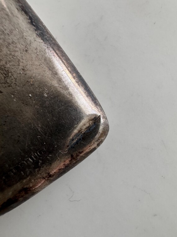 Edwardian Sterling Silver Rectangular Floral Etch… - image 14