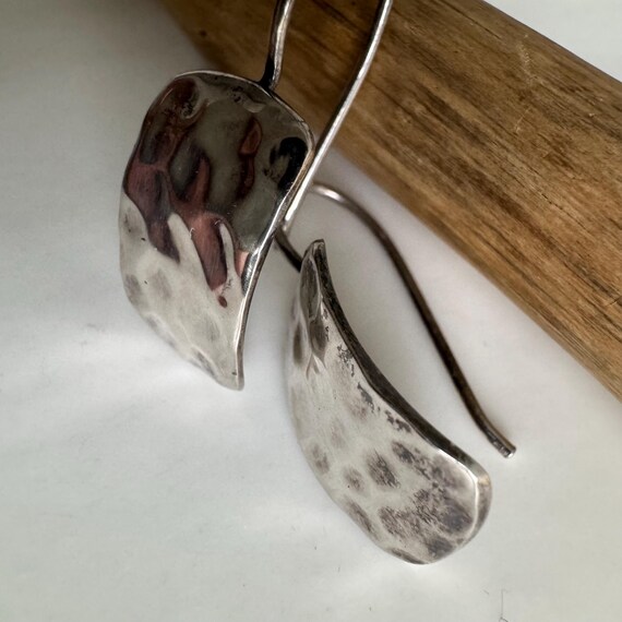 Silpada Hammered Rectangular Sterling Silver Dang… - image 5