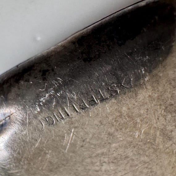 Edwardian Sterling Silver Rectangular Floral Etch… - image 7