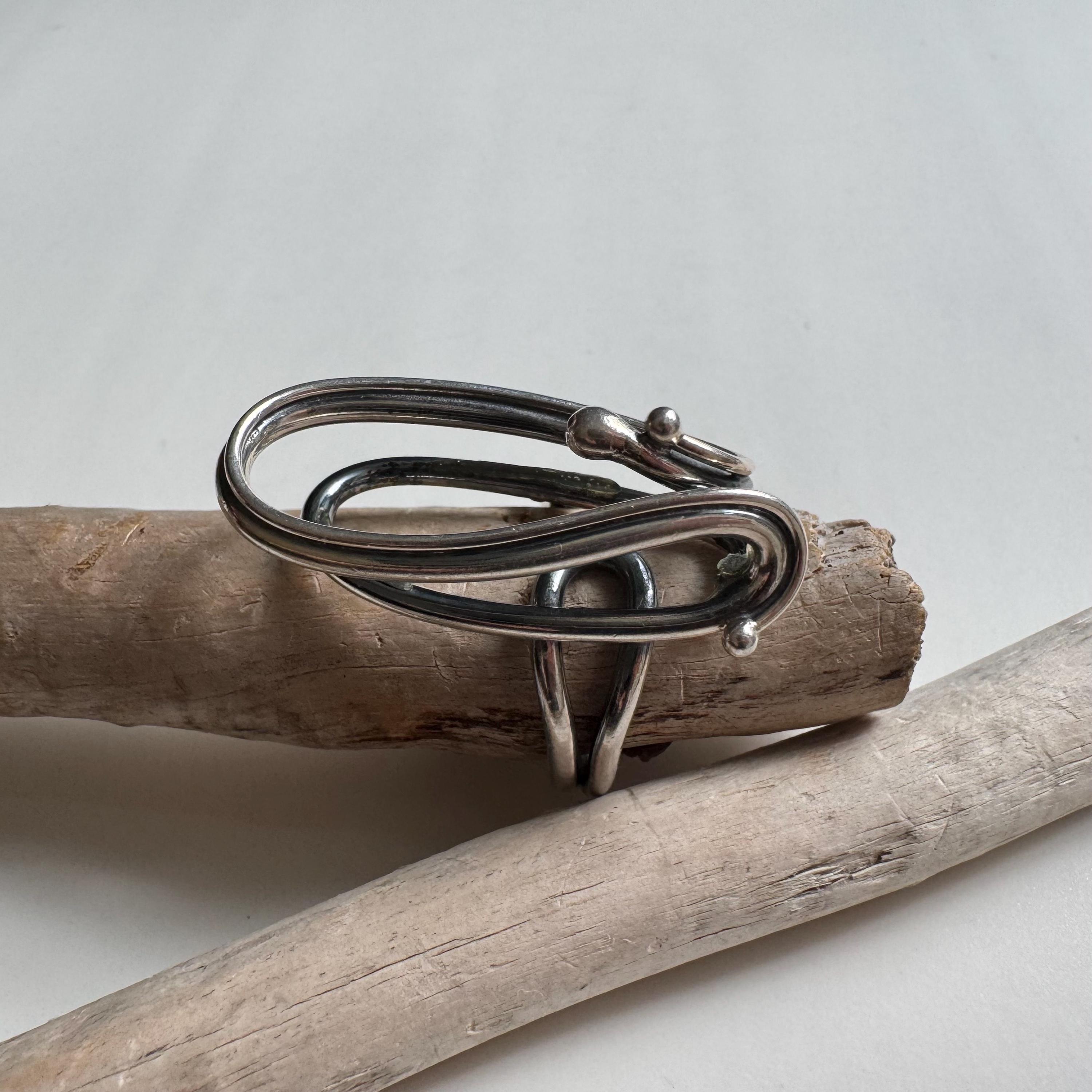Abstract / Sculptural Silver Coil - Wire Ring / Size 8 US - Etsy