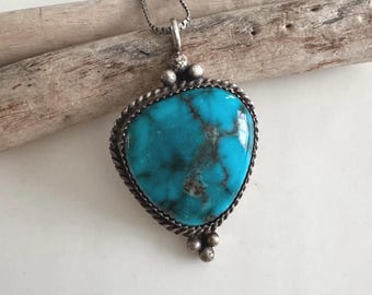 RUSSELL Sam ヴィンテージ ナバホ スターリングシルバー ターコイズ