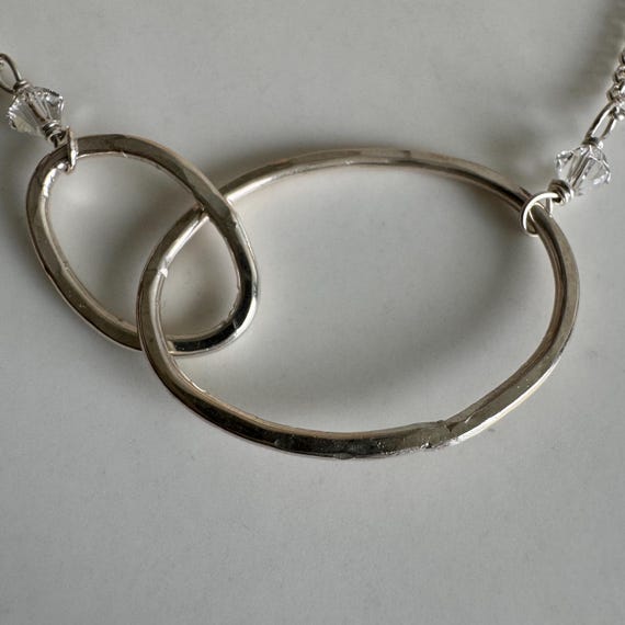 Interlocking Oval Links - Sterling Silver Chain /… - image 2