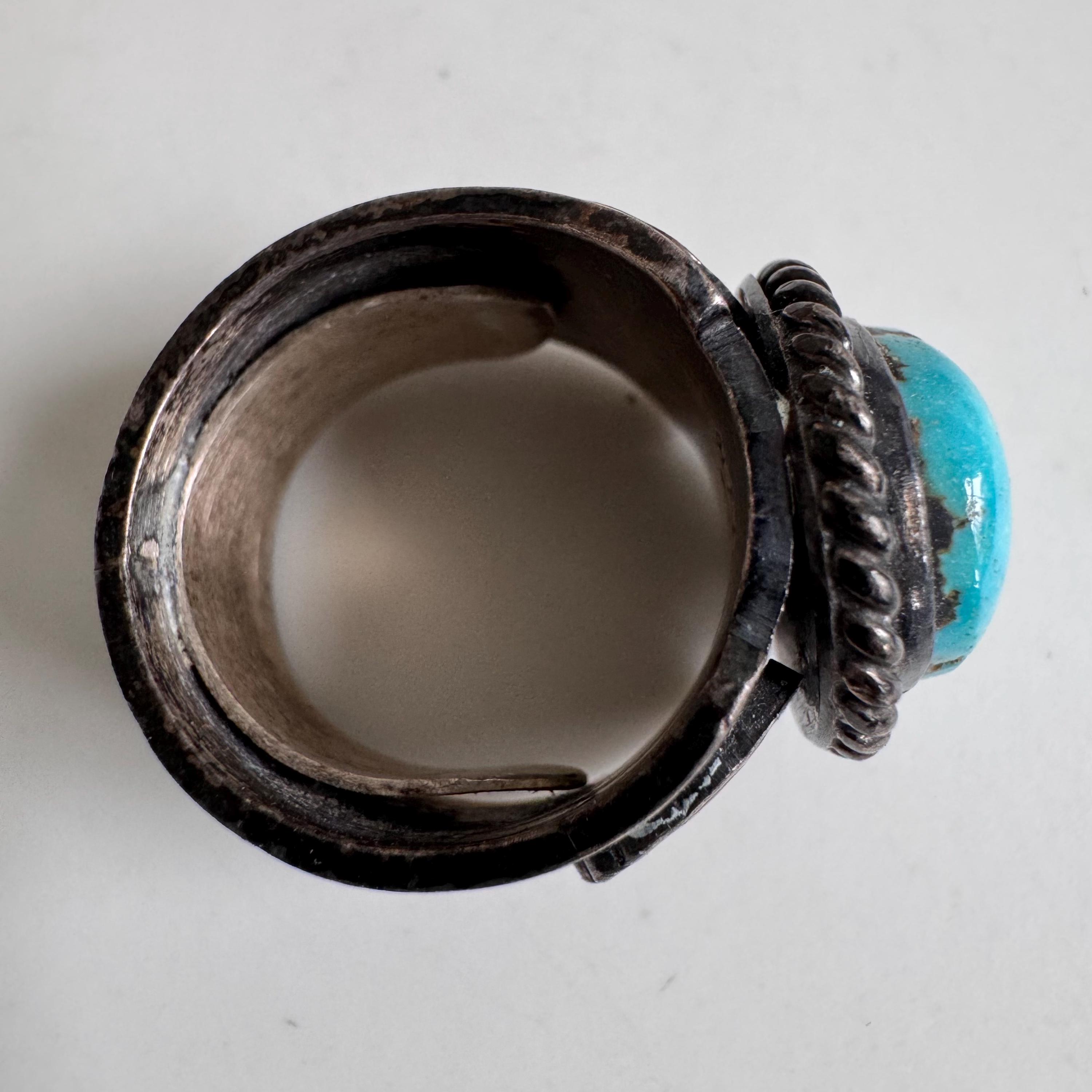 Gary Reeves Turquoise Sterling Silver Ring / Size 5-5.5 US - Etsy