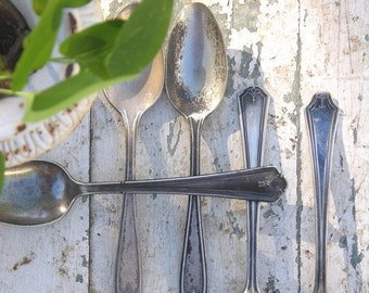Silver Spoons with Perfect Patina